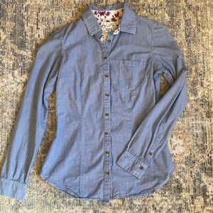 Blue Button-Up Shirt